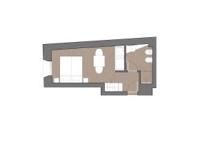 Půdorys ubytování Chalet al Tabià