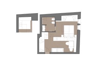 Půdorys ubytování Chalet al Tabià
