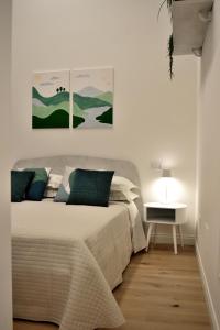 Letto o letti in una camera di B&B Case Bianche