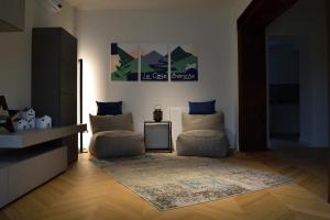Area soggiorno di B&B Case Bianche