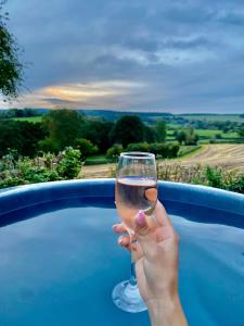 Gallery image of Romantic Nature Retreat, Luxury Glamping & Stargazing Views - Dragonfly Shepherd Hut in Leominster