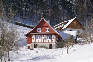 Haus Wiesenruhe v zimě