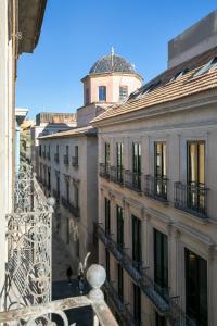 a view from the balcony of a building at Luces de Catedral in Alicante