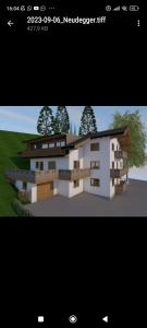 a rendering of a house with a rendering at Rosi's Appartement in Grossarl