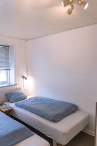 Katil atau katil-katil dalam bilik di Drømmehus Ferienwohnungen