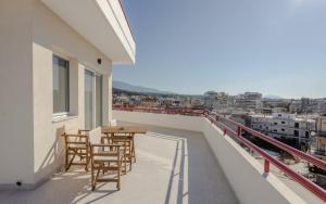 A balcony or terrace at Deos- Luxury Apartment in Agrinio