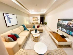 Posezení v ubytování Your Dubai Skyline Retreat