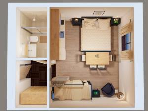 Denah lantai Apartment Arnoltice 2 by Interhome