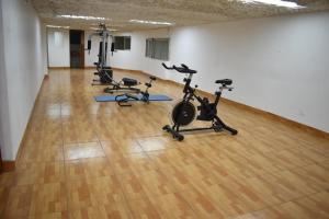 Fitness centrum a/nebo fitness zařízení v ubytování Hotelˈs Acolla