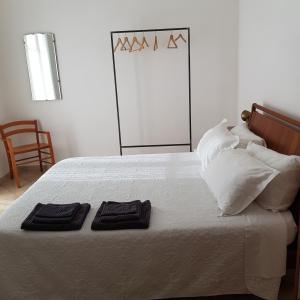 Katil atau katil-katil dalam bilik di La Terrazza Apartment,a 50 mt dal mare