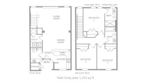 แผนผังของ The Floridian 3 bed townhouse at Emerald Island Resort