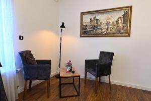 Posezení v ubytování Hotel and Apartments Central City Prishtina