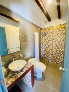 Vonios kambarys apgyvendinimo įstaigoje Celestial de la villa