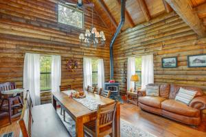 Gallery image of 1 Mi to Lake Log Cabin Retreat with Fire Pit in Log Cabin