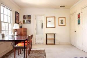 a dining room with a table and chairs in a room at Free Parking on a Private St., Minutes to Georgetown, MedStar Hospital, Georgetown University and more in Washington