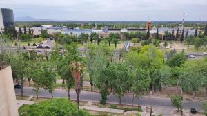 an aerial view of a park with trees and a street at Cavas de Mendoza - Syrah - 3 habitaciones - Frente al Shopping in Guaymallen