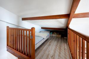 Loue Duplex De 80 M2 Vue Sur Mer客房内的一张或多张床位