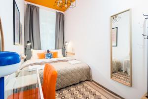 Säng eller sängar i ett rum på Danube family deluxe retreat