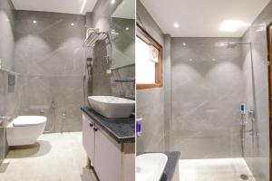 Koupelna v ubytování FabHotel La Serene BnB- Ashok Vihar