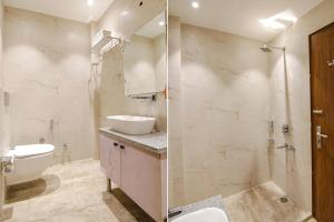 Koupelna v ubytování FabHotel La Serene BnB- Ashok Vihar