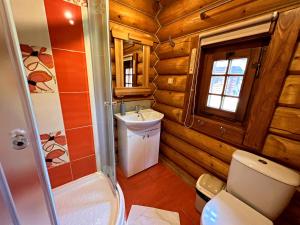 A bathroom at Ubytovanie Koliba Pacho - Zrub Zuzka