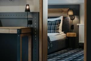 Posteľ alebo postele v izbe v ubytovaní New Apartamenty Jan