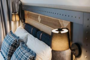 Posteľ alebo postele v izbe v ubytovaní New Apartamenty Jan