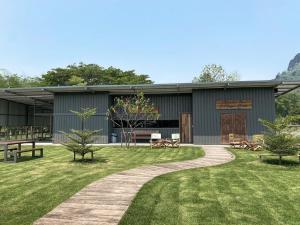Zahrada ubytování Skugga Farm Cabin