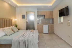 Kuchyň nebo kuchyňský kout v ubytování Maria Hotel