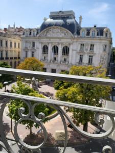 a view of a building from a balcony at Logement au coeur de Marseille, le Stassi in Marseille