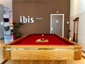Biliár nebo kulečník v ubytování ibis Delémont