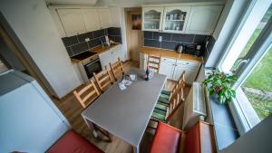 Dapur atau dapur kecil di Ferienhaus-Saale-Unstrut