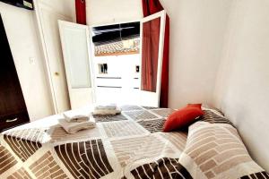 Un ou plusieurs lits dans un hébergement de l'établissement Casa rural para 8 huéspedes en plena naturaleza