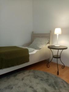 Postel nebo postele na pokoji v ubytování Alte Remise im Herzen von Varel