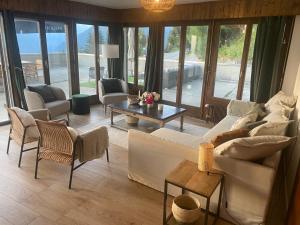 Posezení v ubytování Auberge de l'Ours