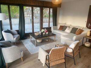 Posezení v ubytování Auberge de l'Ours