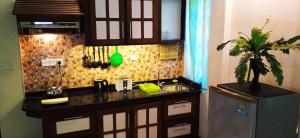 Kuchyň nebo kuchyňský kout v ubytování Nilas Guesthouse