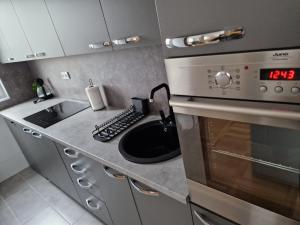 Kuchyň nebo kuchyňský kout v ubytování VV apartman + 16 fotografií