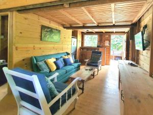 Posezení v ubytování Le Chalet, La Petite Ferme