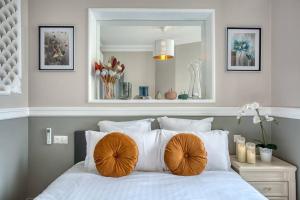 מיטה או מיטות בחדר ב-Charming Apart NEW 2 Bedrooms with Aircon