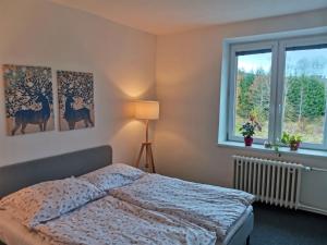 Postel nebo postele na pokoji v ubytování Apartmány Pěkná 10
