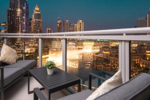 Balkón nebo terasa v ubytování Elite Royal Apartment - Full Burj Khalifa & Fountain View - 2 Bedrooms + 1 Open Bedroom Without Partition - Magnate