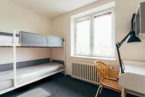 Postel nebo postele na pokoji v ubytování Apartmány Pěkná 10