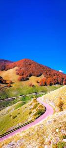 un camino sinuoso al costado de una colina en B&B Casal Cominium en San Donato Val di Comino