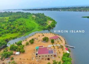 Blick auf Virgin Island resort aus der Vogelperspektive