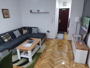 a living room with a couch and a table at DAN 9 in Sombor