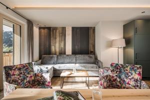 Jagdhof PURE Mountain Appartementsにあるシーティングエリア