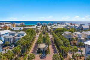 una vista aerea di un quartiere residenziale con palme di SeaQuinn a Inlet Beach Altre 16 foto