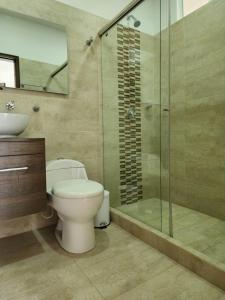 Koupelna v ubytování Alojamiento, Penthouse, Dúplex, Jacuzzi