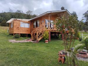 Zahrada ubytování Cabaña La Granja tomine
